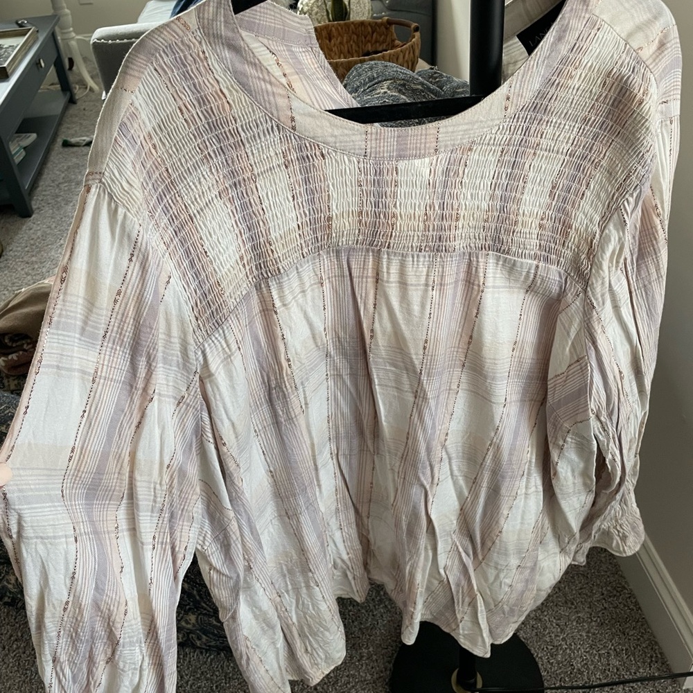 Plaid lane Bryant long sleeve top